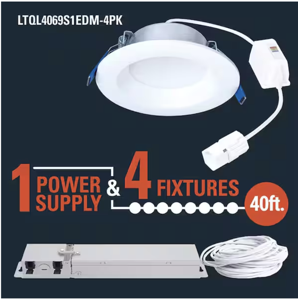 HALO QuickLink Low Voltage, 4 in. Selectable CCT 2700-5000K, 600